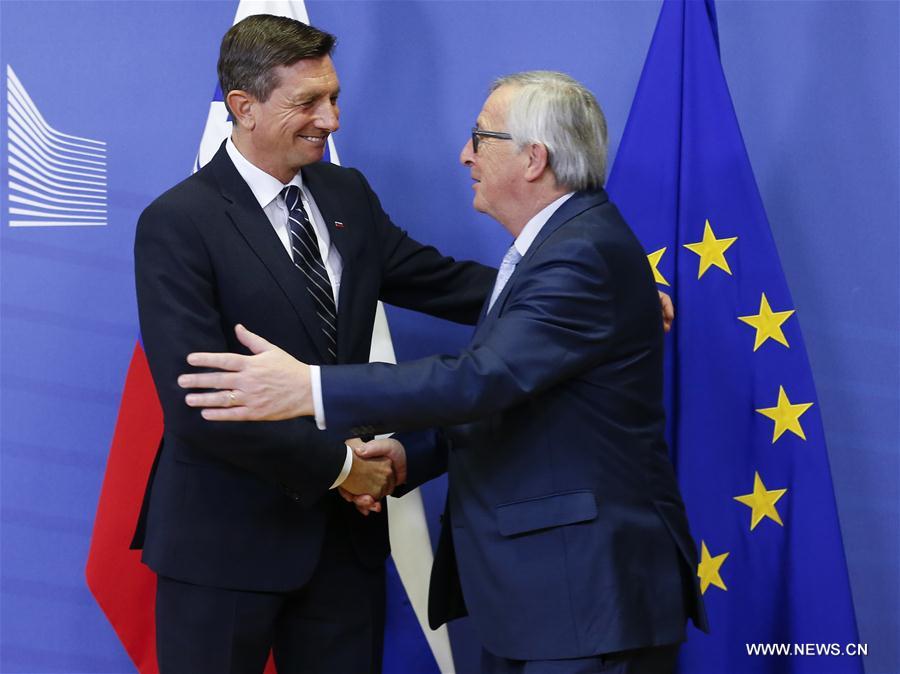 BELGIUM-BRUSSELS-EU-SLOVENIA-PRESIDENT-VISIT