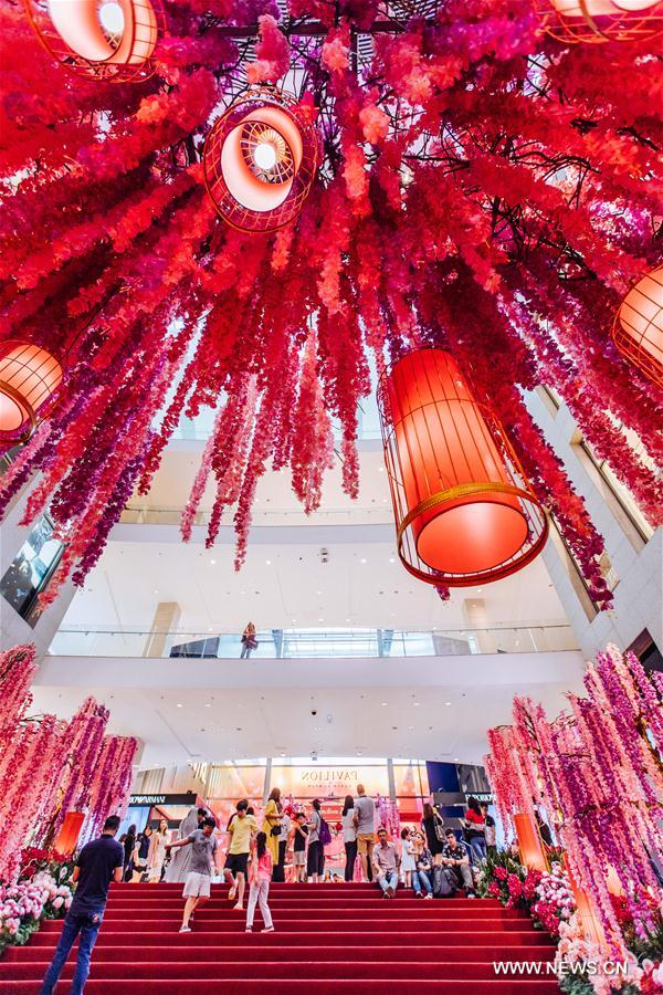 MALAYSIA-KUALA LUMPUR-CHINESE NEW YEAR-DECORATION