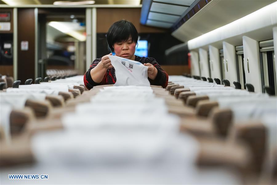 CHINA-BEIJING-HIGH-SPEED TRAIN-WORKERS(CN)