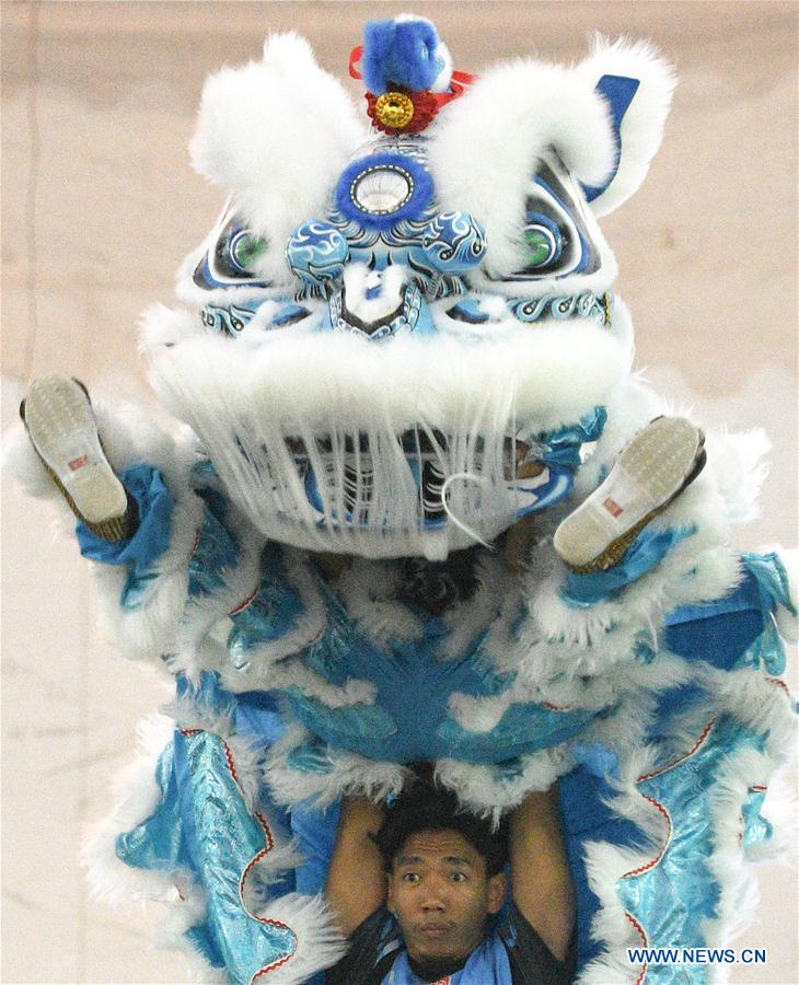 (SP)SINGAPORE-LION DANCE-COMPETITION