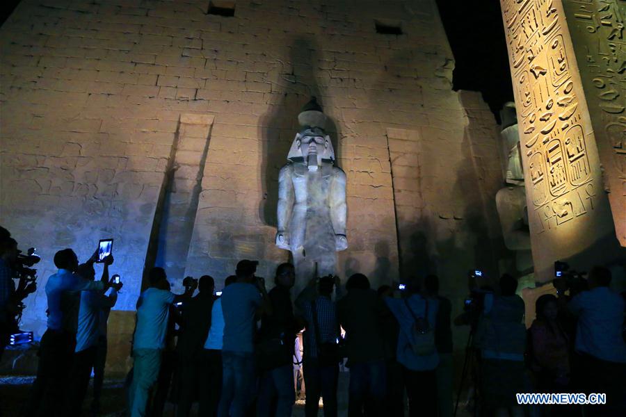 EGYPT-LUXOR-COLOSSAL STATUE-UNVEILING