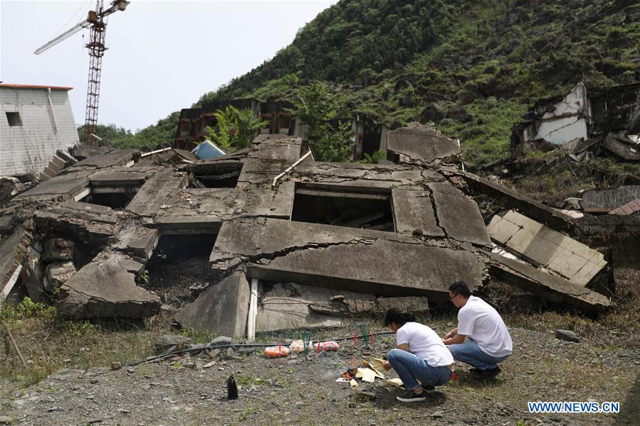 CHINA-SICHUAN-BEICHUAN-EARTHQUAKE-DECADE-MOURNING (CN)