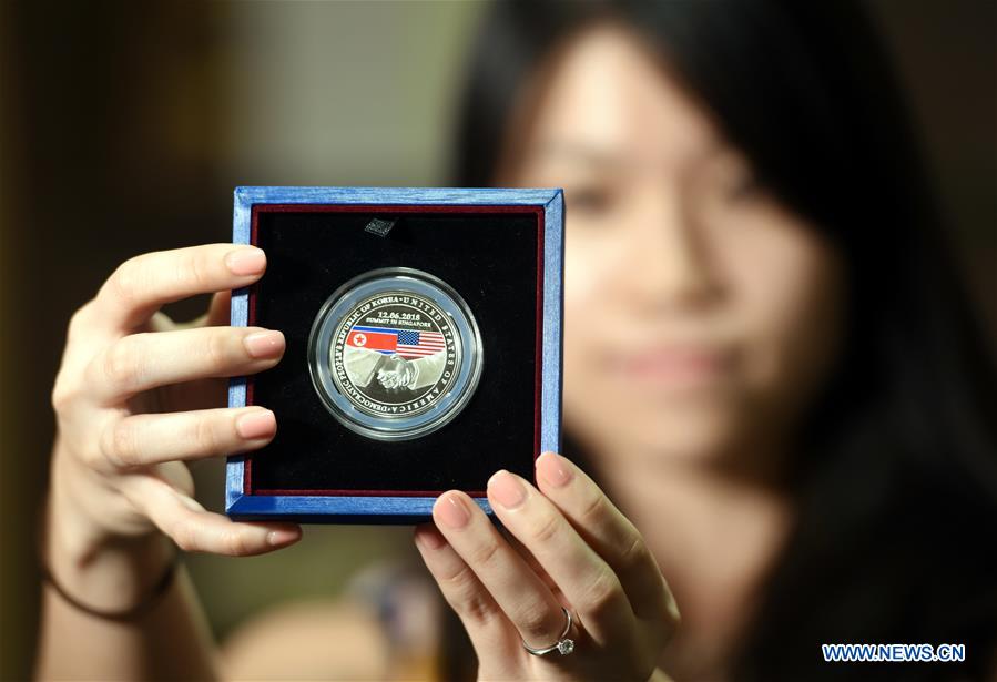 SINGAPORE-U.S.-DPRK-SUMMIT-MEDALLION