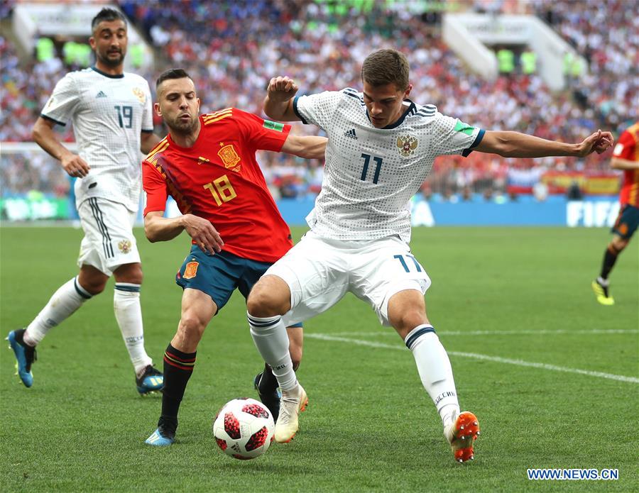 (SP)RUSSIA-MOSCOW-2018 WORLD CUP-ROUND OF 16-SPAIN VS RUSSIA