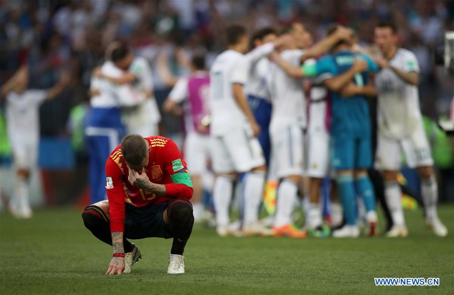 (SP)RUSSIA-MOSCOW-2018 WORLD CUP-ROUND OF 16-SPAIN VS RUSSIA