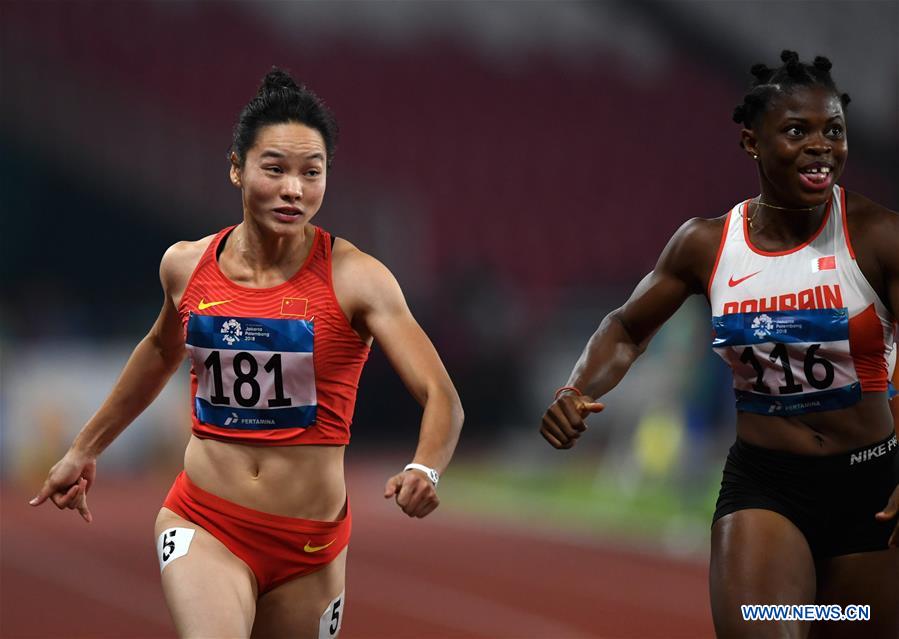 (SP)INDONESIA-JAKARTA-ASIAN GAMES-ATHLETICS-WOMEN'S 100M