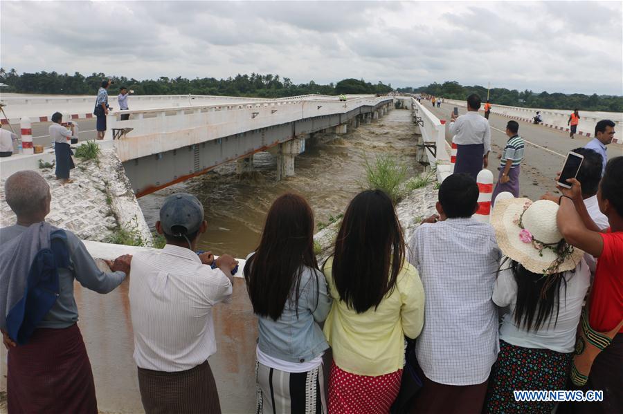 MYANMAR-BAGO-DAM SPILLWAY-COLLAPSE