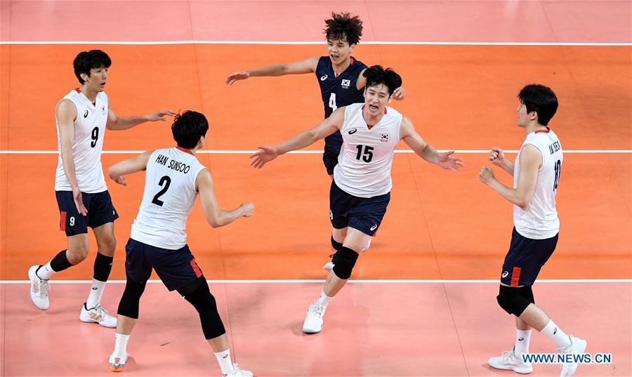 (SP)INDONESIA-JAKARTA-ASIAN GAMES-MEN'S VOLLEYBALL FINAL-IRAN VS SOUTH KOREA