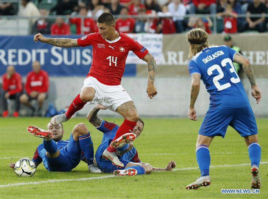 (SP)SWITZERLAND-ST. GALLEN-SOCCER-UEFA-NATIONS LEAGUE-SWITZERLAND VS ICELAND