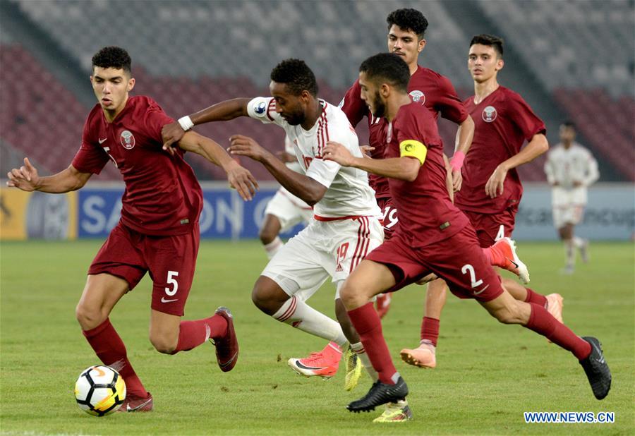 (SP)INDONESIA-JAKARTA-AFC U19 CHAMPIONSHIP-GROUP A-UAE VS QATAR