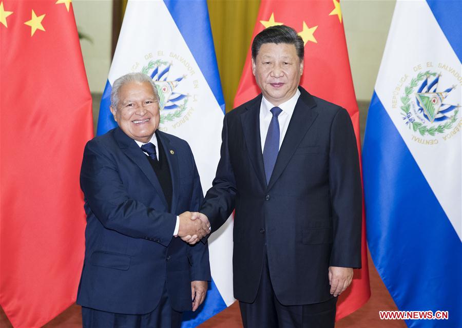 CHINA-BEIJING-XI JINPING-EL SALVADOR PRESIDENT-TALKS (CN)