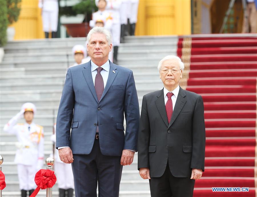 VIETNAM-HANOI-CUBA-PRESIDENT-VISIT