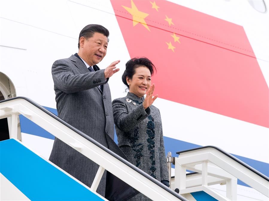 PORTUGAL-LISBON-CHINA-XI JINPING-ARRIVAL