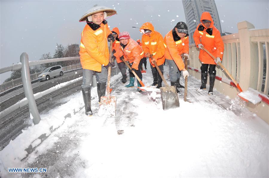 CHINA-HUNAN-CHANGSHA-SNOWFALL (CN)