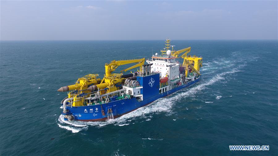 CHINA-LARGE DREDGING VESSEL-TIAN KUN HAO-SEA TRIAL-COMPLETION (CN)