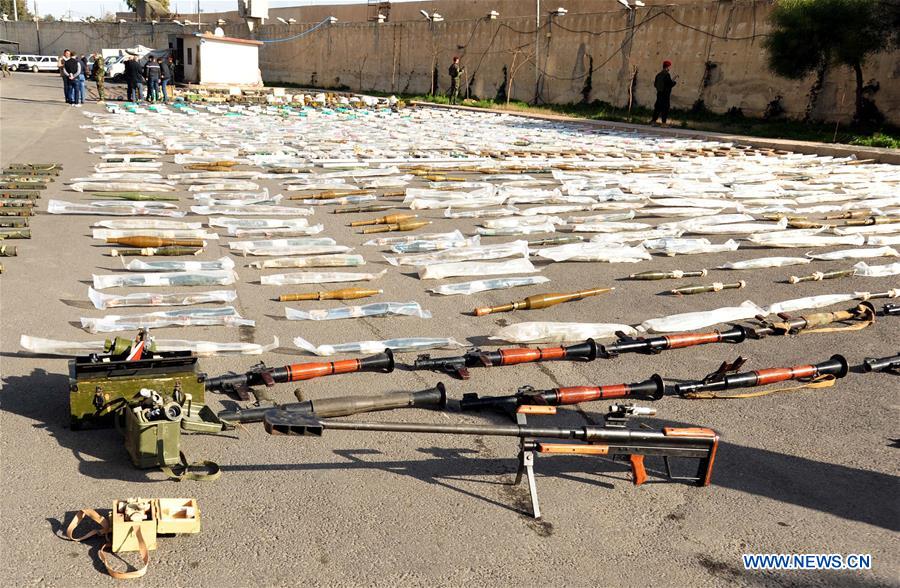 SYRIA-DAMASCUS-CONFISCATED WEAPONS