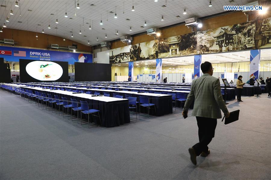 VIETNAM-HANOI-DPRK-U.S.-SUMMIT-INTERNATIONAL MEDIA CENTER