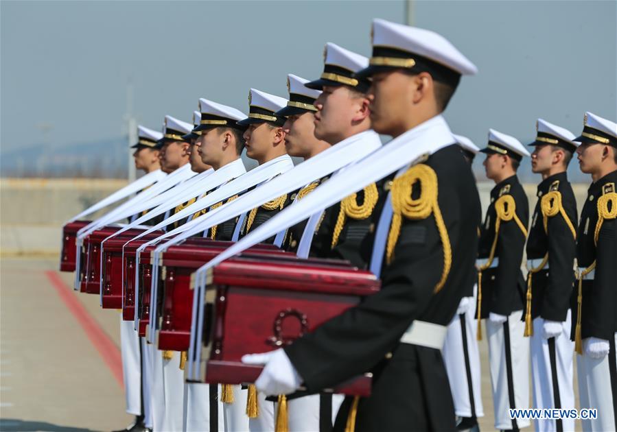 SOUTH KOREA-INCHEON-CHINESE MARTYRS' REMAINS-TRANSFER