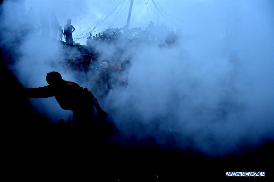 BANGLADESH-DHAKA-KITCHEN MARKET-FIRE