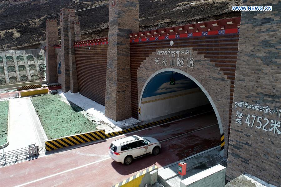 CHINA-TIBET-MILA MOUNTAIN TUNNEL-OPENING (CN)