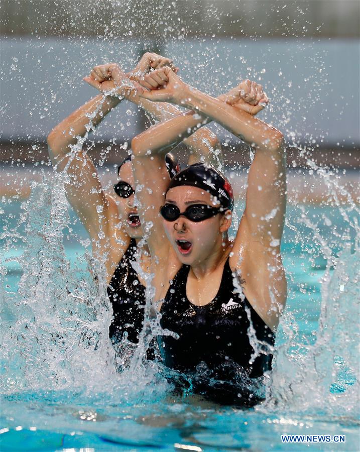 (SP)CHINA-BEIJING-SYNCHRONISED SWIMMING-TRAINING(CN)