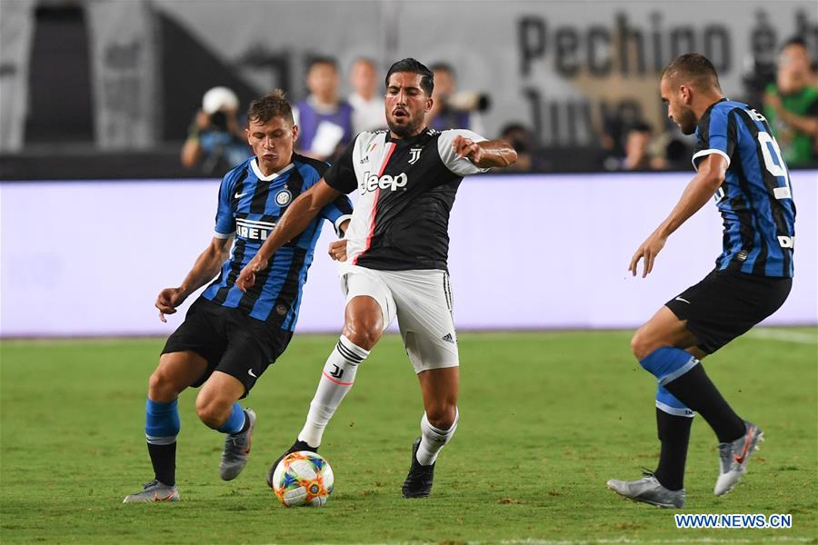 (SP)CHINA-NANJING-FOOTBALL-INTERNATIONAL CHAMPIONS CUP-JUVENTUS VS INTER MILAN (CN)