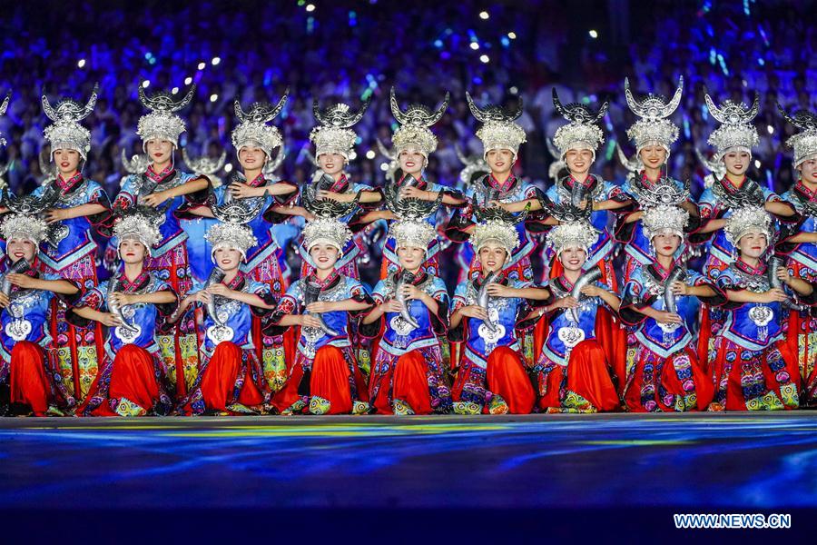 (SP)CHINA-ZHENGZHOU-NATIONAL TRADITIONAL GAMES OF ETHNIC MINORITIES-OPENING CEREMONY (CN)