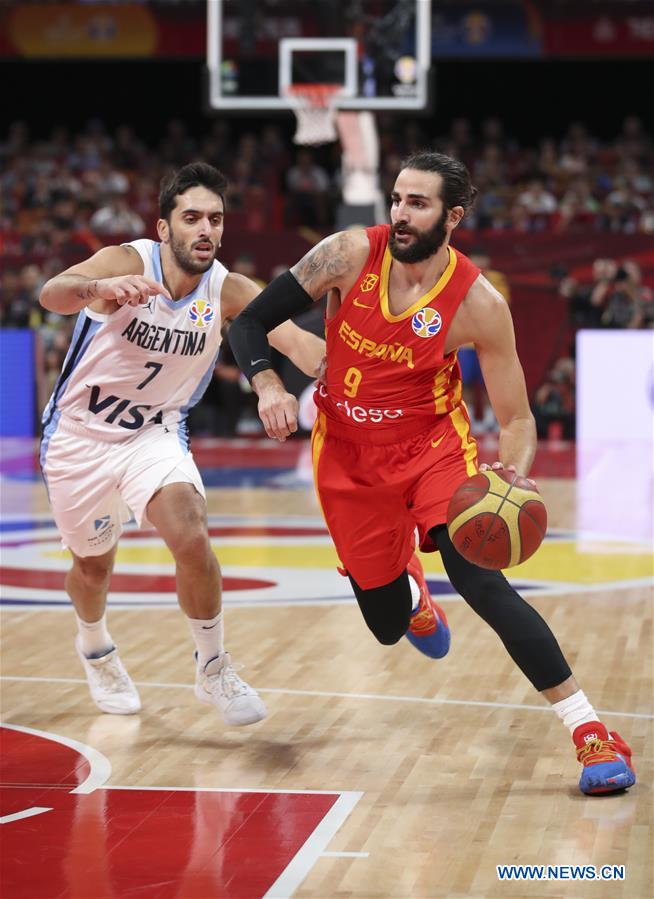 (SP)CHINA-BEIJING-BASKETBALL-FIBA WORLD CUP-ESP VS ARG (CN)