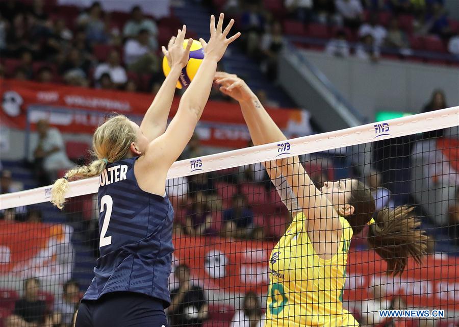 (SP)JAPAN-HAMAMATSU-VOLLEYBALL-WOMEN'S WORLD CUP-USA VS BRAZIL