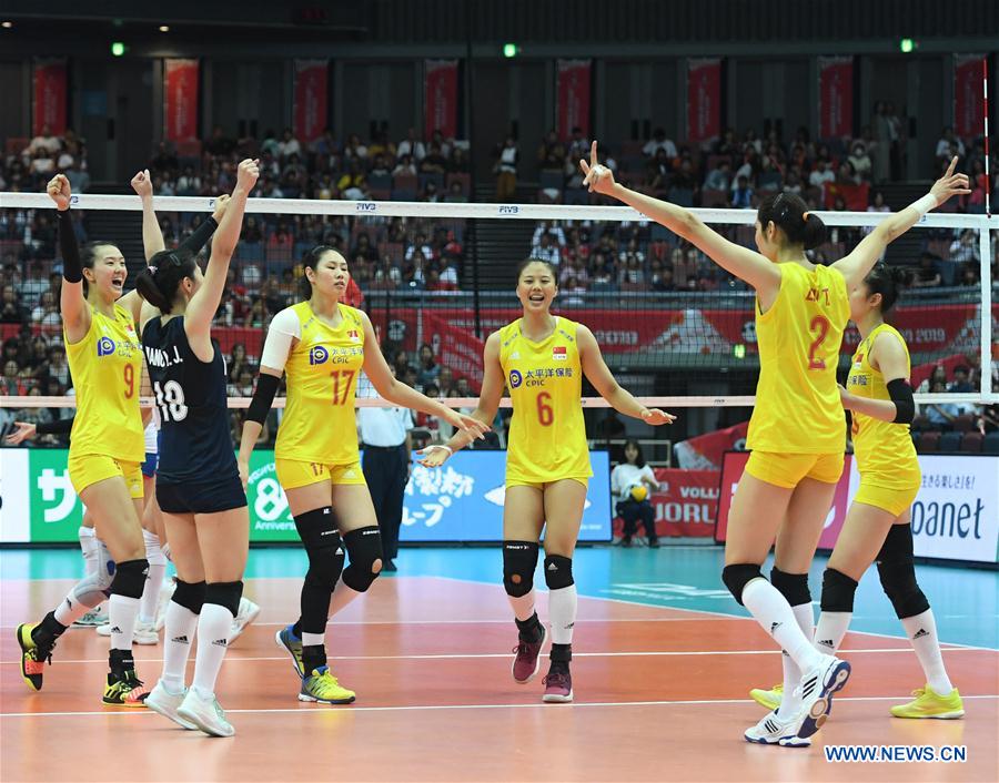 (SP)JAPAN-OSAKA-VOLLEYBALL-WOMEN'S WORLD CUP-CHN VS SRB