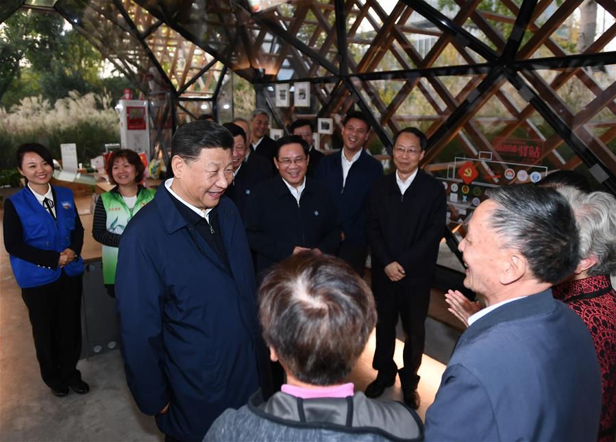 CHINA-SHANGHAI-XI JINPING-INSPECTION (CN)