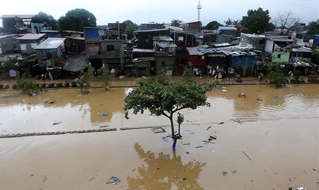 Aftermaths of typhoon Yagi in Marikina City, the Philippines