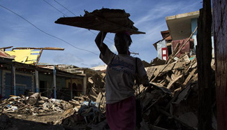 Aftermath of Matthew's attack in Haiti