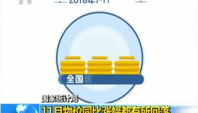 11月物价同比涨幅都有所回落