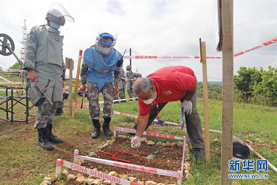 （XHDW·图文互动）（1）中国赴黎维和官兵获联合国人道主义扫雷资质